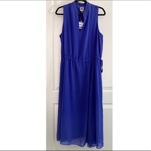Anne Klein Blue Sleeveless Dress size xl NWT